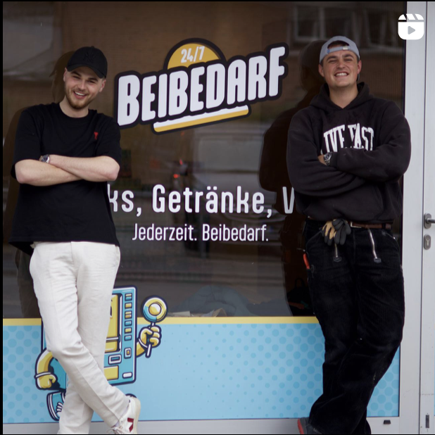 die beiden Gründer von Beibedarf auf einem Blick